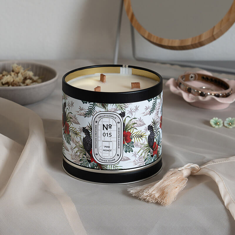 HELLO CANDLE PINK MONOÏ 500ml