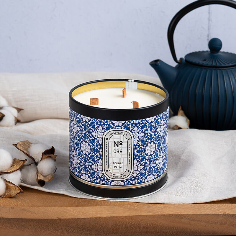 HELLO CANDLE POUDRE DE RIZ 500ml