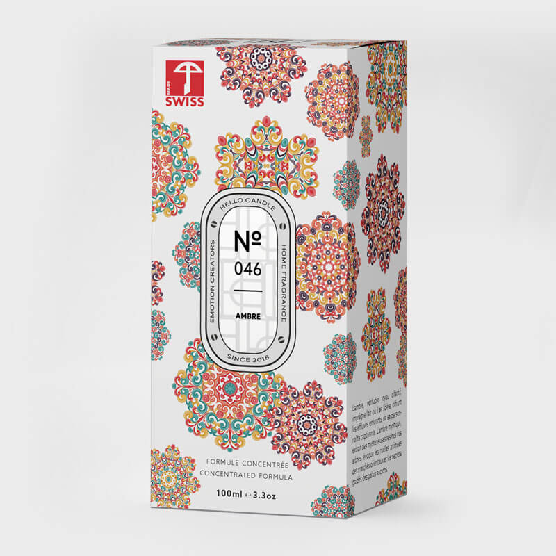 HELLO CANDLE HOME FRAGRANCE AMBRE 100ml