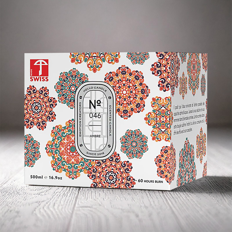 HELLO CANDLE AMBRE 500ml