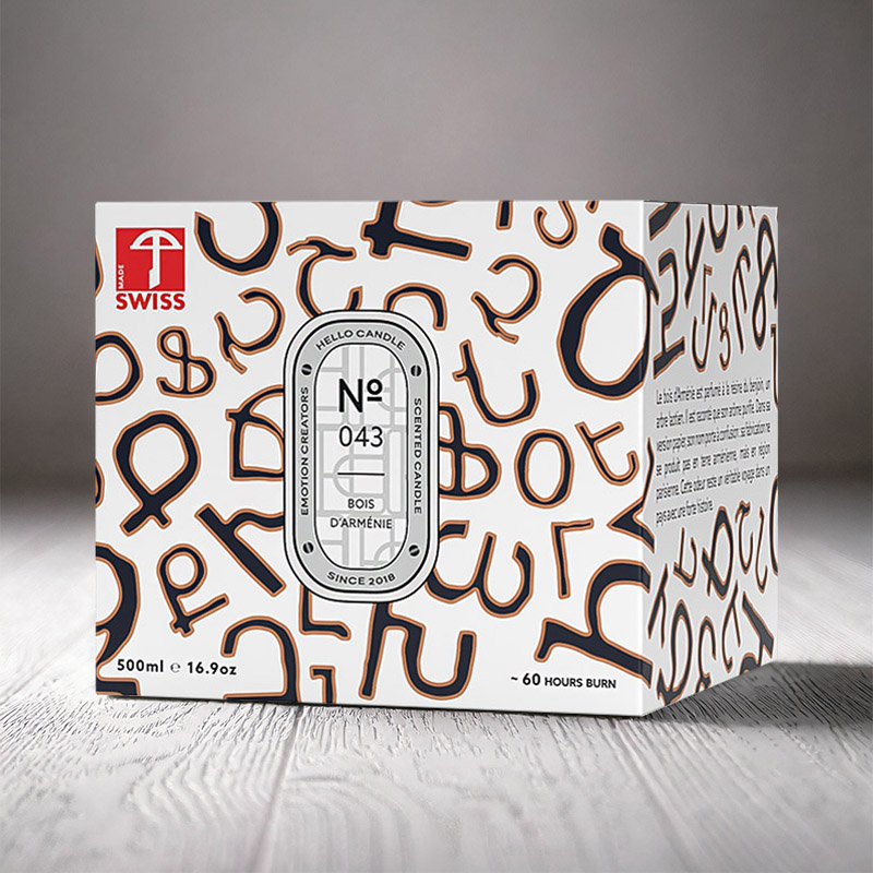HELLO CANDLE BOIS D'ARMÉNIE 500ml