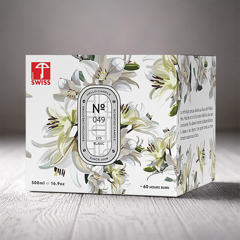 HELLO CANDLE LYS BLANC 500ml