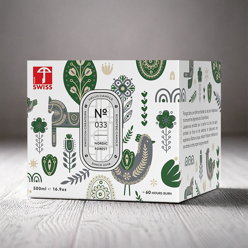 HELLO CANDLE NORDIC FOREST 500ml