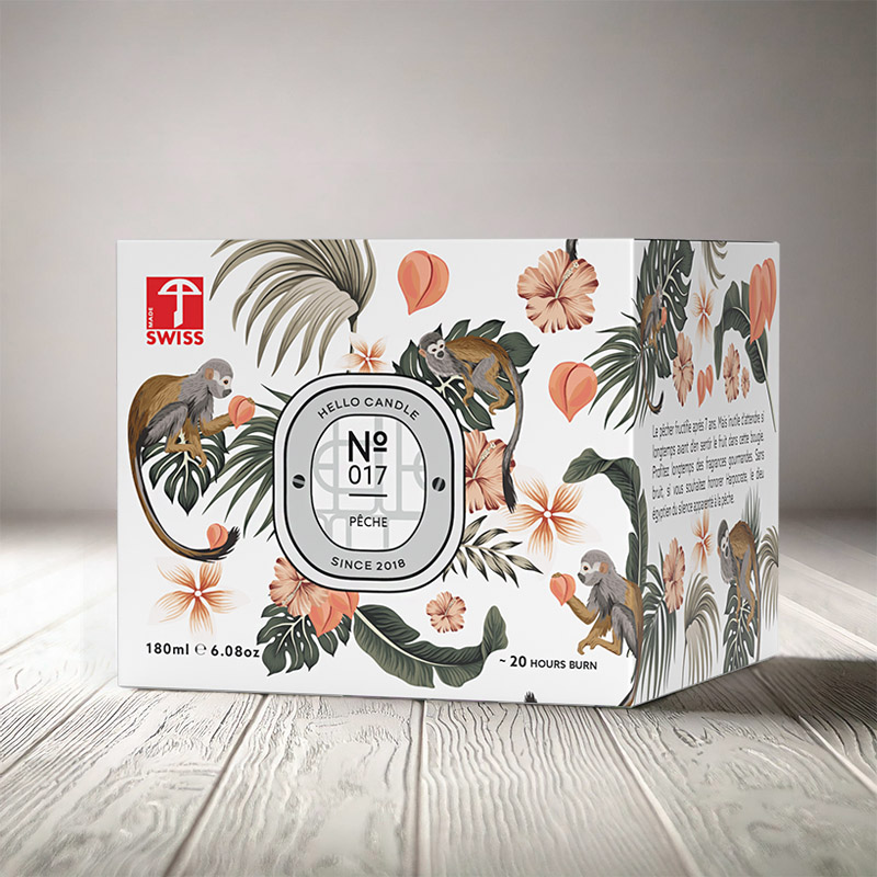 HELLO CANDLE PÊCHE 180ml