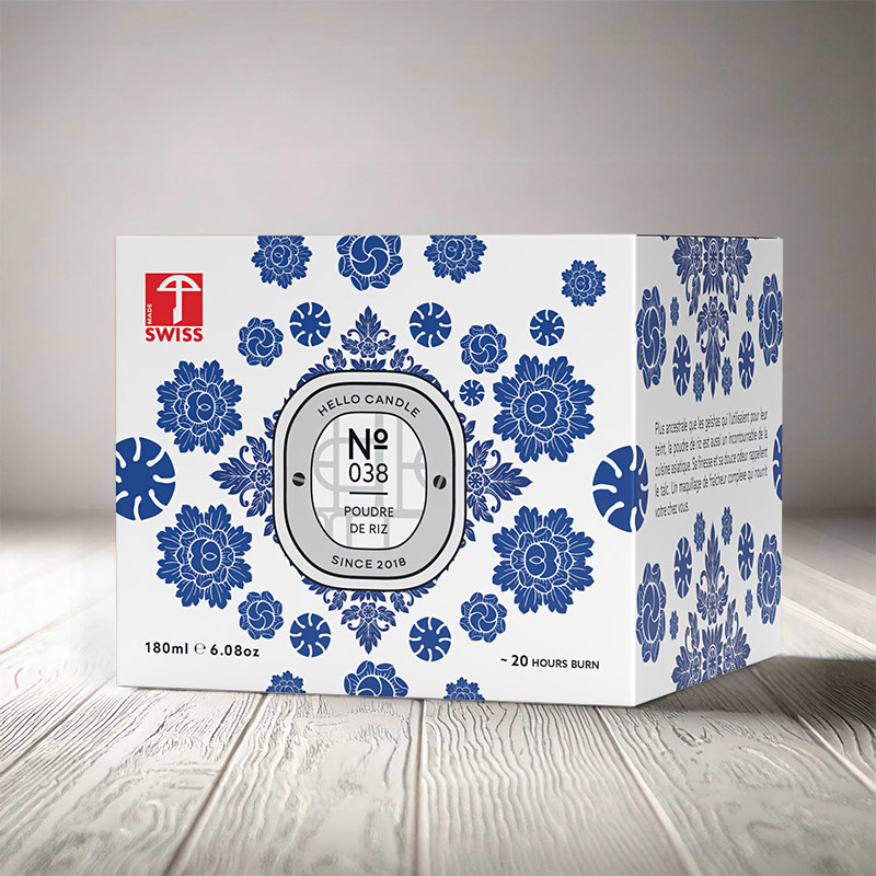 HELLO CANDLE POUDRE DE RIZ 180ml