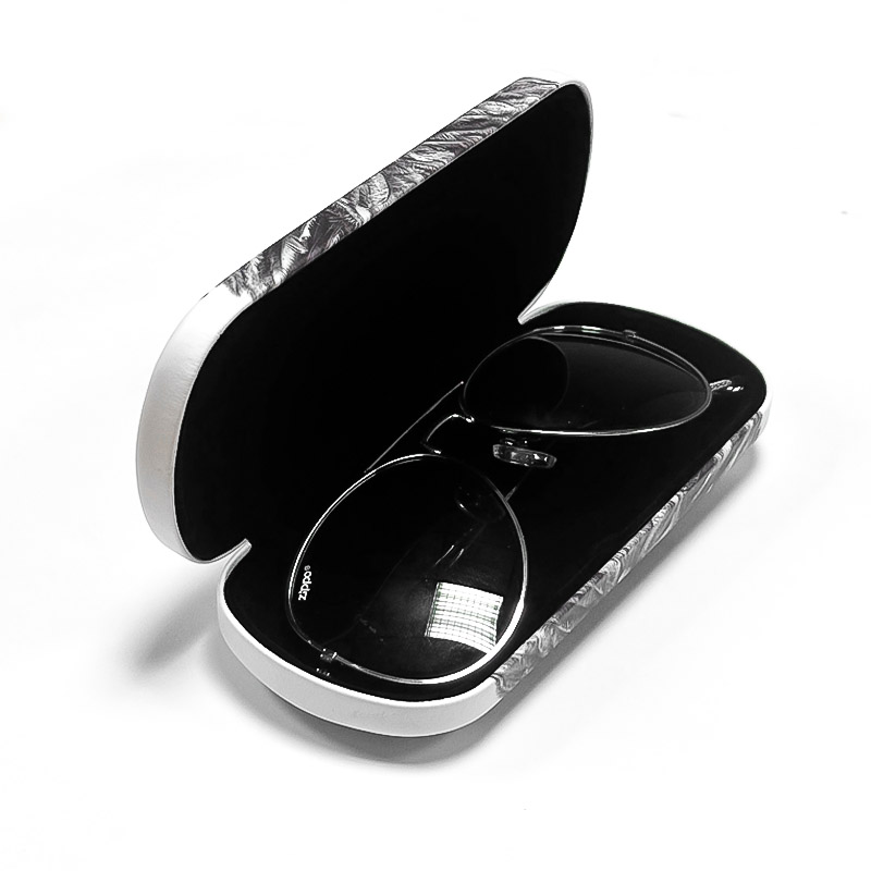 GLASSES CASE GLOSSY BEIGE