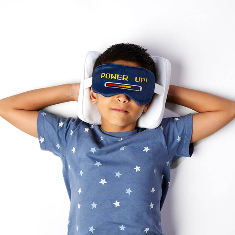 RELAXEAZZZ 2 IN 1 TRAVEL PILLOW & SLEEPING MASK GAME OVER