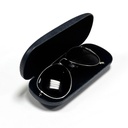 GLASSES LEATHER CASE BLUE