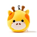 RELAXEAZZZ 2 IN 1 TRAVEL PILLOW & SLEEPING MASK GIRAFFE