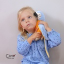 BORIS THE BLUE PARROT 20cm