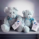 TEDDY BEAR LARRY BLUE 37CM