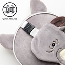 RELAXEAZZZ 2 IN 1 TRAVEL PILLOW & SLEEPING MASK RHINO
