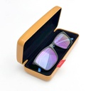 GLASSES CASE GLOSSY CARAMEL