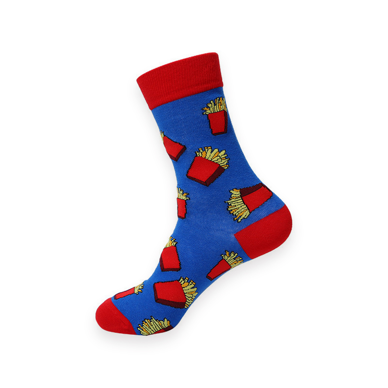 COZY NOXXIEZ SOXXIEZ FRIES BLUE 38-45 6pcs