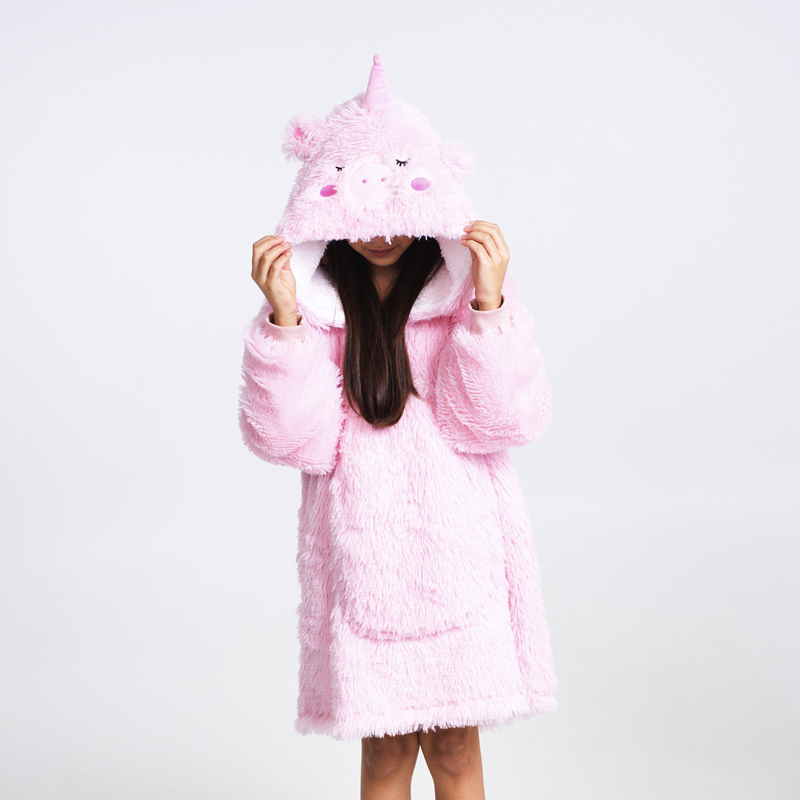 COZY NOXXIEZ CUDDLE HOODIE UNICORN MEDIUM