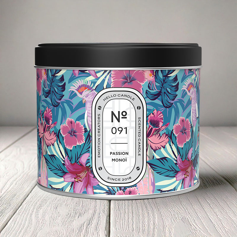 HELLO CANDLE PASSION MONOÏ 500ml