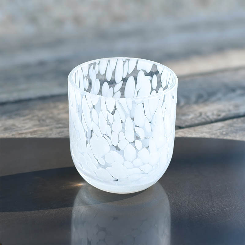 TWILI TEA LIGHT HOLDER LOTUS COLL.WHITE CLOUDS 9cm