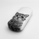 GLASSES CASE CAT BLACK & WHITE