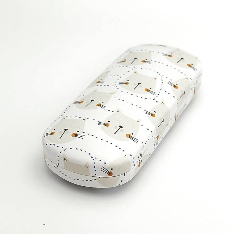 GLASSES CASE CAT DESIGN MOUSTACHE