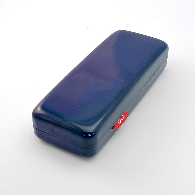 GLASSES CASE GLOSSY DARK BLUE