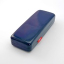 GLASSES CASE GLOSSY DARK BLUE
