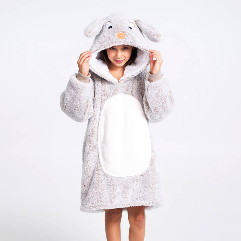 COZY NOXXIEZ CUDDLE HOODIE BUNNY MEDIUM