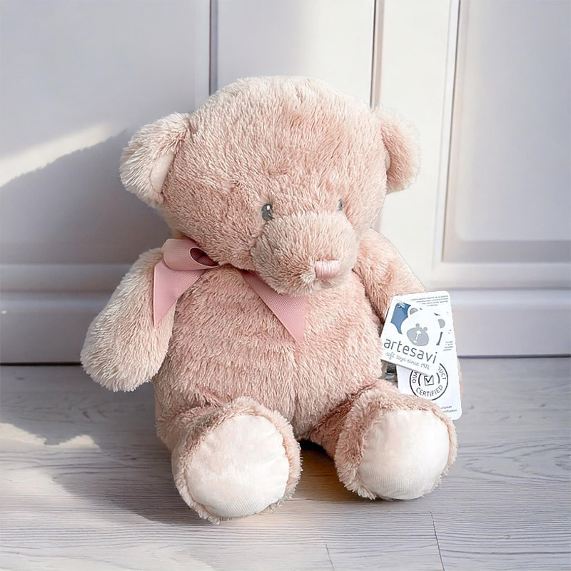 BEAR SOFT PINK 43CM