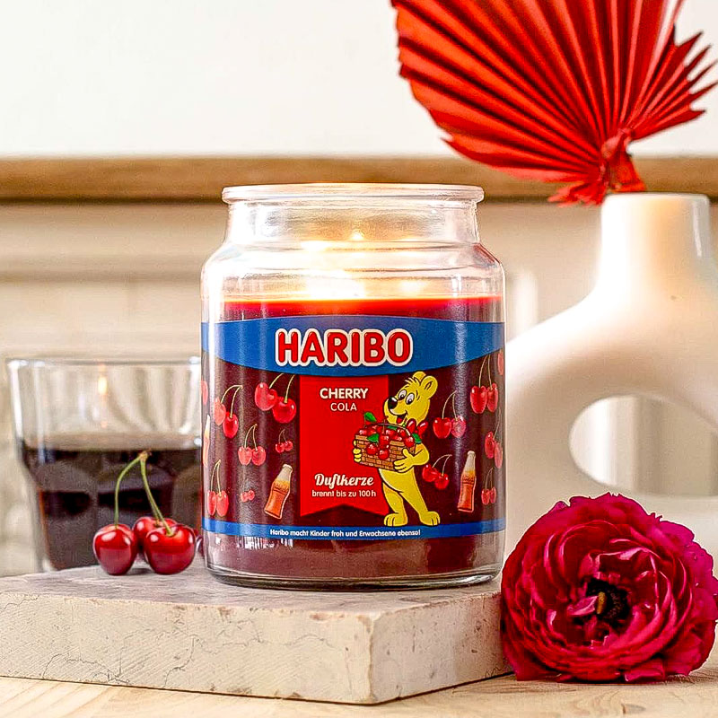 HARIBO CHERRY COLA SCENTED CANDLE 510g