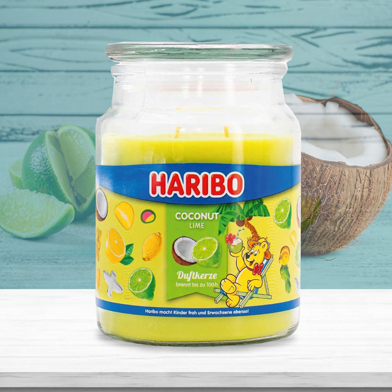 HARIBO COCONUT LIME SCENTED CANDLE 510g