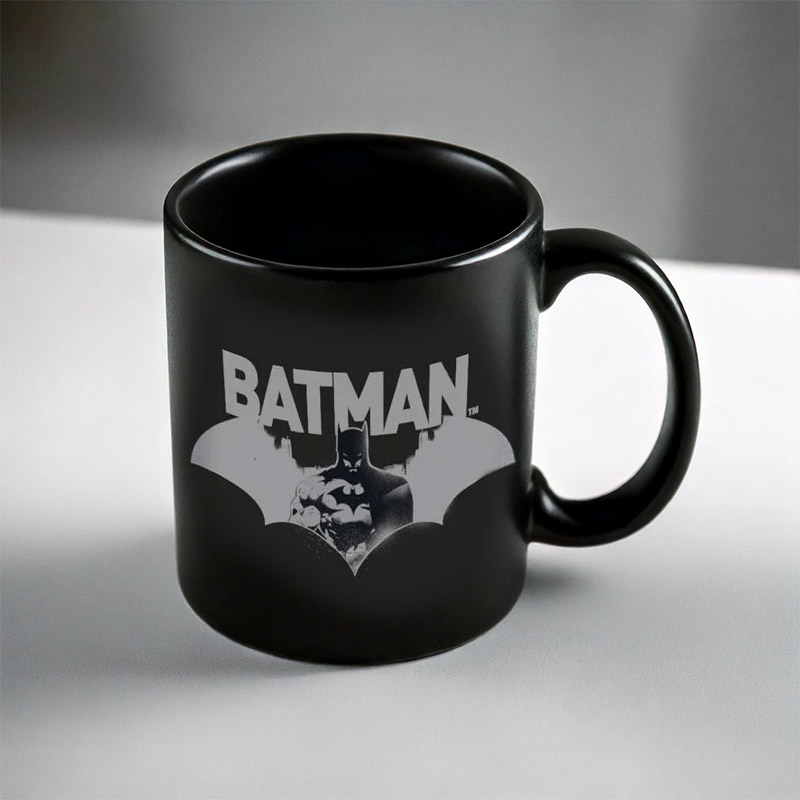 MUG DC COMICS BATMAN EMBLEM BLACK