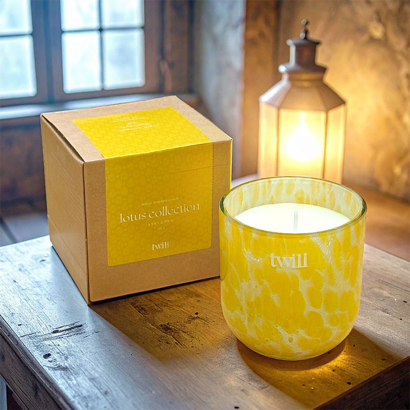 TWILI INDOOR SCENTED CANDLE LOTUS COLL. HONEY LEMON S 9cm
