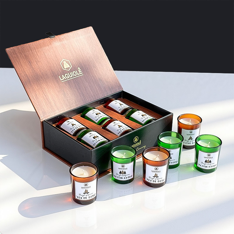 LAGUIOLE MINI CANDLES WOOD FIRE 6pcs 30g