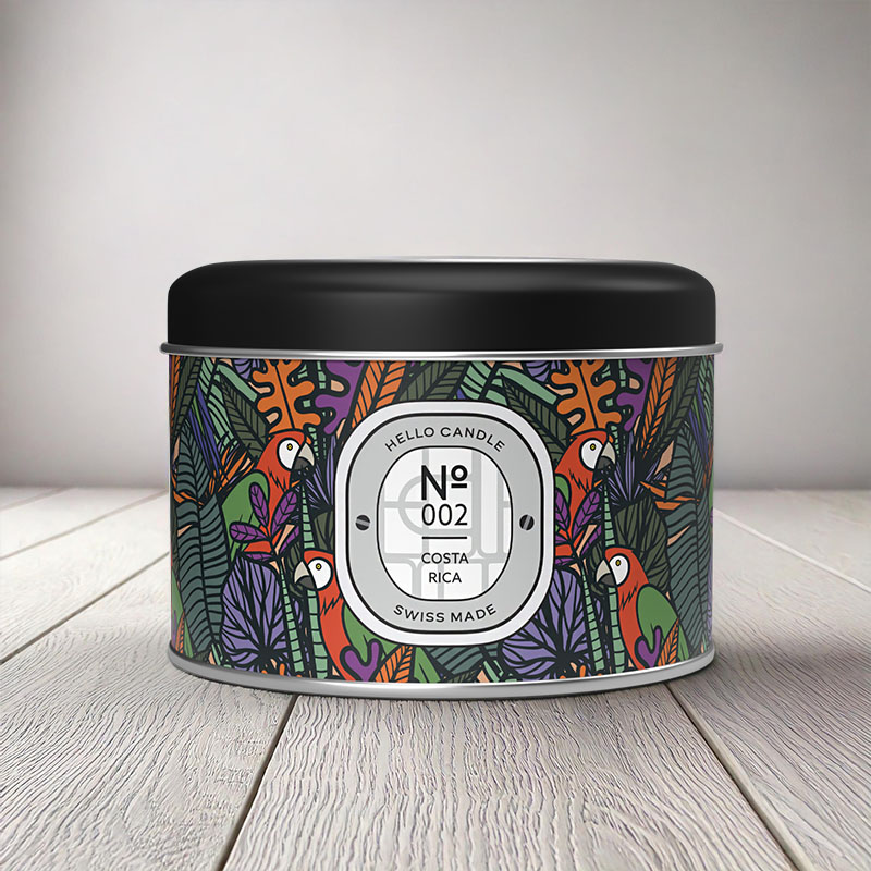 HELLO CANDLE COSTA RICA 180ml (PINEAPPLE & PASSIONFRUIT)