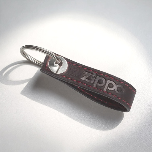 [Z2005423] ZIPPO MOCHA LEATHER KEY RING