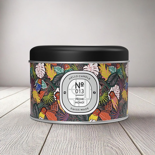 [SC013180] HELLO CANDLE PÊCHE MONOÏ 180ml