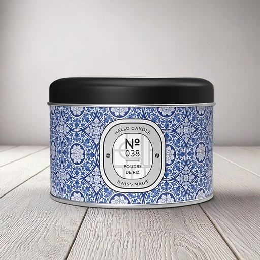 [SC038180] HELLO CANDLE POUDRE DE RIZ 180ml