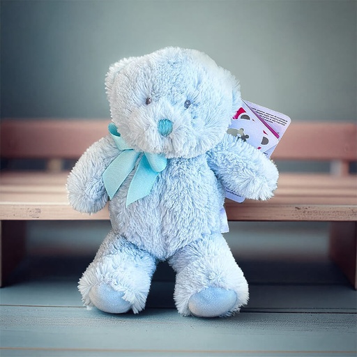 [00200003] BEAR BLUE 23CM