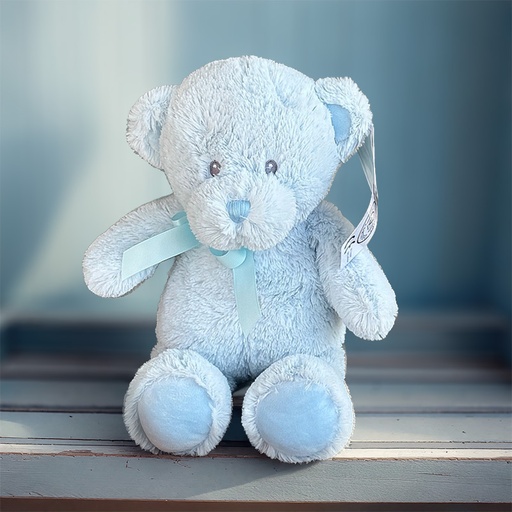 [00200013] BEAR BLUE 37CM