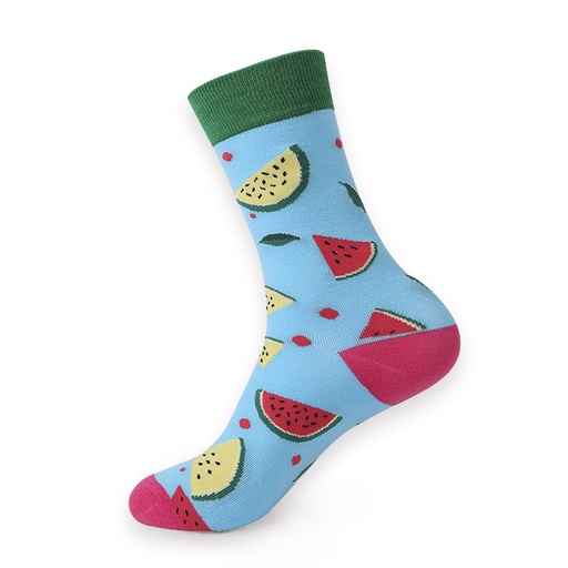 [00030208] COZY NOXXIEZ SOXXIEZ WATERMELON BLUE 38-45 6pcs