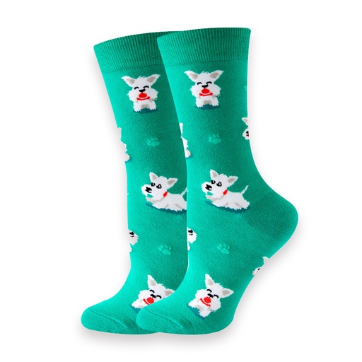 [00030212] COZY NOXXIEZ SOXXIEZ DOG GREEN 38-45 6pcs