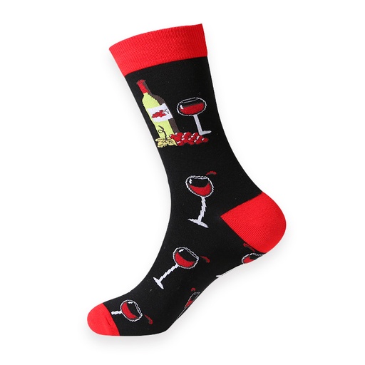 [00030223] COZY NOXXIEZ SOXXIEZ WINE BLACK 38-45 6pcs