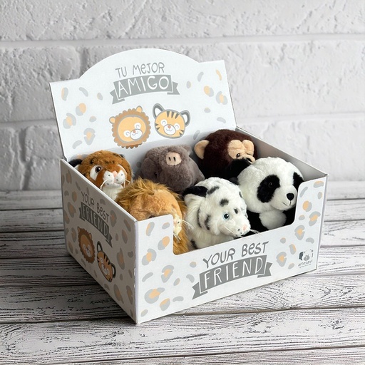 [00200152] DISPLAY WILD ANIMALS 20CM 6PCS