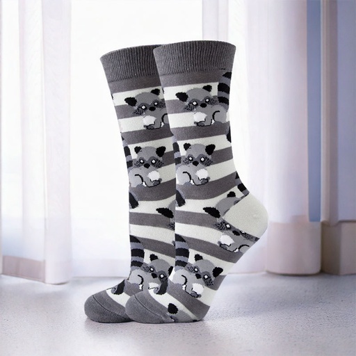 [00030199] COZY NOXXIEZ SOXXIEZ RACOON GREY 38-45 6pcs