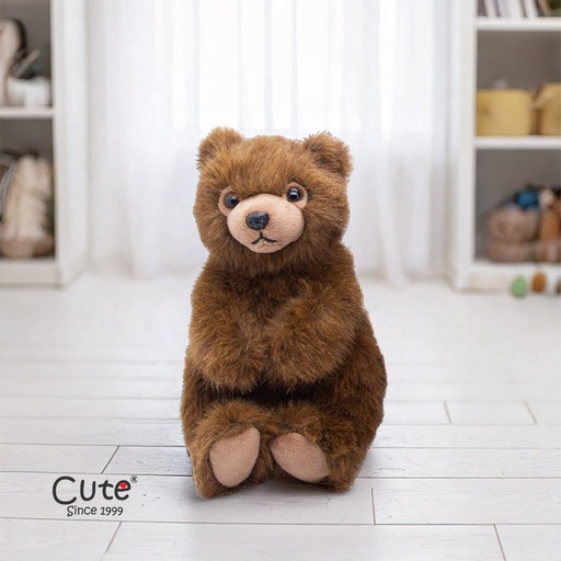 [00020756] BEAR BROWN SITTING 22CM