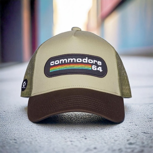 [00030418] TRUCKER CAP COMMODORE 64
